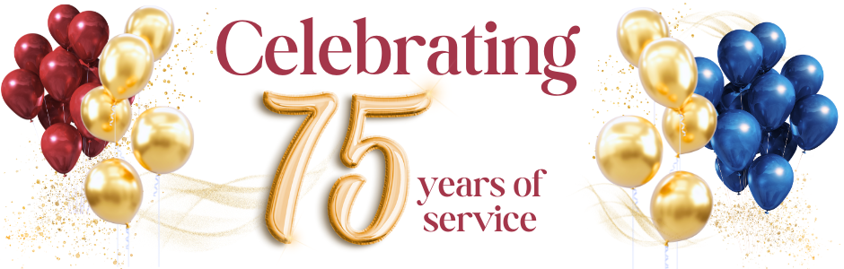 Celebrating 75 years of service